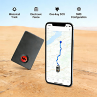 AD50 Traceur GPS Mini Sans Fil 4G pour Voiture avec Bouton d'Alarme SOS Multi-Scénarios