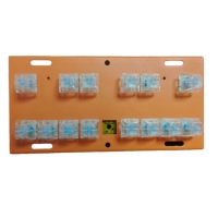 Manette de jeu personnalisable en plastique de haute qualité à 14 boutons pour machines d'arcade avec éclairage LED multi-modes et jeux Fruit/Mario