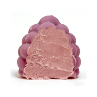 En gros, Boîte de desserts glacés 3D surgelés, mignons, croustillants au chocolat, aux saveurs de fruits (framboise et raisin), en forme de fruits