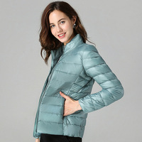 Veste d'hiver pour femme en duvet de canard blanc, coupe ajustée, coupe-vent, avec poignets élastiques et ourlet imperméable – Nouvelle collection en promotion