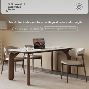 <span class=keywords><strong>2025</strong></span> mô hình mới rắn gỗ bàn ăn ghế thiết lập hiện đại cho phòng khách với thiết kế bảng đá - Product Image 2