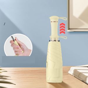 Parapluie de voyage pour femme avec protection UPF50, 258g, 92cm, 6 baleines, revêtement coloré, poignée rétractable et double armature, idéal pour la promotion de marque - Product Image 1