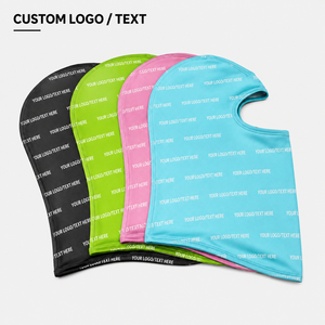 <span class=keywords><strong>Cagoule</strong></span> et Masque Facial Unisexe Personnalisable par Sublimation Numérique, Impression Logos Intégrale, Couleur Unie pour le Sport - Product Image 2