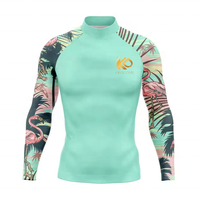 Conception No Gi Print Gym Tops Personnalisé Bjj Rash Guard Jiujitsu Rash Guard Ensemble pour Femme Homme