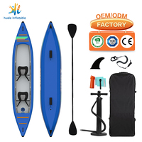 Kayak de pêche gonflable 2 places en PVC Drop Stitch certifié CE, garantie 3 ans, 3,1-4m, léger, durable, pliable, écologique