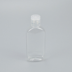 Pet <b>Plastic</b> Bottle <b>Square</b> Flip Top Cap 50ml 100ml Cosmetic Packaging Handwashing Fluid <b>Container</b> - Product Image 2