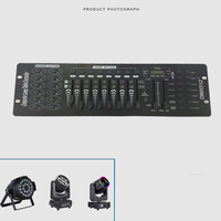 Équipement de scène professionnel Contrôleur DMX512 192 canaux avec télécommande pour 4 canaux de sortie de 6A chaque contrôle de la lumière de scène