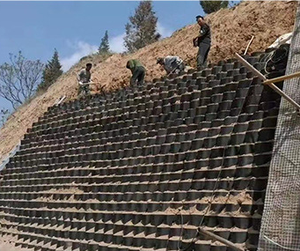 Geocelda de HDPE TGGS <span class=keywords><strong>OBOR</strong></span>, Confinamiento Celular de 1.5 mm de Espesor, Muro de Contención, Protección Contra la Erosión de Taludes, Ecológico para Exteriores - Product Image 6