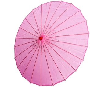 ร่มกระดาษแข็งแบบเรียบพร้อมโครงไม้ไผ่ - สำหรับงานแต่งงานและการป้องกันแสงแดดส่วนบุคคล ร่มงานแต่งงาน - Product Image 3