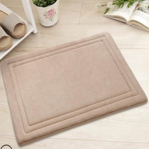 Alfombra antideslizante de microfibra para <span class=keywords><strong>baño</strong></span>, alfombrilla de espuma viscoelástica suave y gruesa, antideslizante, absorbente de agua para ducha - Product Image 4