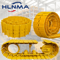 Groupe de chenilles robustes pour bulldozer Caterpillar D3 D4 D5 D5B D6 D7 D8 D10 XE260, ensemble de chaînes de chenilles, pièces de train de roulement
