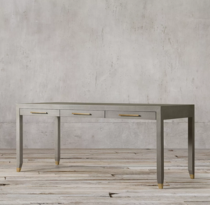 Bureau <span class=keywords><strong>d</strong></span>'étude Rhoohill personnalisé en bois massif Shagreen, table de travail Jaipur avec tiroirs pour chambres, bureaux à domicile et chambres <span class=keywords><strong>d</strong></span>'hôtel - Product Image 5