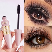 Mascara longue tenue, waterproof, anti-bavures, allongeant, volumisant, recourbant, maquillage naturel des yeux, mascara en fibres de soie 4D