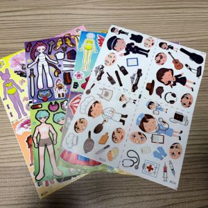 Autocollants décoratifs personnalisés sur le thème des dessins animés, draps de lit et autocollants en vinyle découpés - Product Image 4