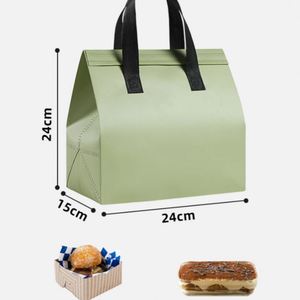 Sac isotherme non tissé avec feuille d'aluminium pour les courses, sac isotherme réutilisable pour le stockage et la livraison des aliments - Product Image 1