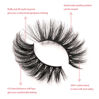 Faux cils naturels effet œil de chat, bande transparente fine, personnalisables sous marque privée, en cheveux synthétiques, bande complète 3D multicouche, vente en gros