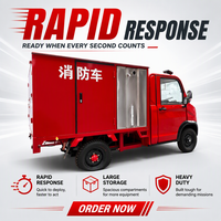 Mini camion de pompiers électrique à quatre roues, mini camionnette électrique à quatre roues pour la lutte contre les incendies