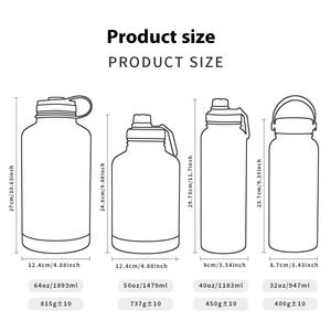 Hervidor de agua deportivo de acero inoxidable de 32oz al por mayor Gran capacidad portátil al aire libre termo tapa Fitness agua - Product Image 3