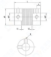 Fabricant personnalisé OEM Accouplements d'arbre d'axe Z en aluminium Accouplements d'arbre flexibles en alliage