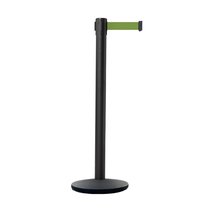 Support en métal de file d'attente avec barrière de ceinture de sécurité rétractable