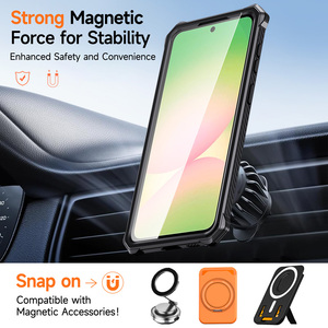 เคสแม่เหล็กสำหรับ <span class=keywords><strong>Samsung</strong></span> Galaxy A57พร้อมขาตั้งและกรอบด้านหน้ารุ่น A37 A27 A17 A56 A36 A26ผิวแข็งทนทานป้องกันการตกกระแทกอย่างหนัก - Product Image 3