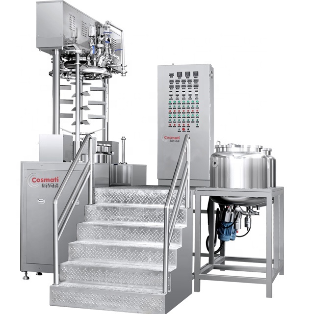Automatic vacuum emulsifier equipment plc type ointment vacuum emulsifier mixing machine