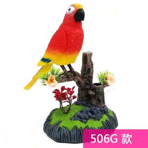 Vente en gros de mini cages à oiseaux personnalisées mignonnes à détection vocale double oiseau électronique en plastique pour enfants jouets pour animaux de compagnie jouet lumineux de dessin animé - Product Image 6