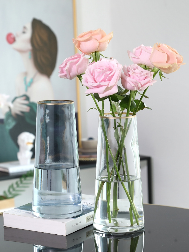 Factory Produced Wholesale Home decor Glass Flower Vase