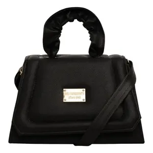 Bolso Cruzado Fana Spectacular Luisa Negro con Asa Única, Resistente al Agua, Cierre de Cremallera, Detalle de Letras en PU y Poliéster, para Uso Diario - Product Image 3