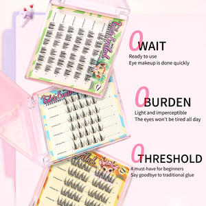 Cils autocollants <span class=keywords><strong>BQI</strong></span> faciles à retirer, sans colle, réutilisables, doux, sans dommage pour les cils naturels - Product Image 5