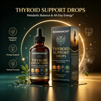 Gouttes de soutien thyroïdien à marque privée, 120 ml, au sélénium, iode et complexe B, supplément liquide, OEM ODM, vente chaude