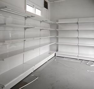 Étagère de supermarché métallique robuste double face au design moderne, 5 niveaux, à poser au sol, pour l'affichage en magasin de détail - Product Image 6