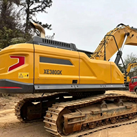 Excavatrice sur chenilles hydraulique XE380GK très demandée et durable pour carrières de roche et démolition de couches de roche, grande pelle de construction minière