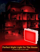 LOHAS 0.3W RED Dusk Dawn Sensor LED Nightlights Mini Led Night Light Lamp Red Color Wall Plug Night Light for Kids Bedroom