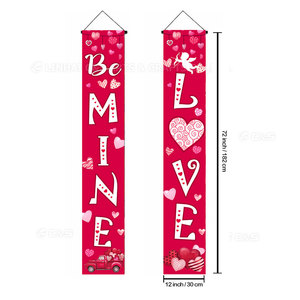 Xie Cheng Crafts – Décorations de fête pour la Saint-Valentin et anniversaire de mariage : Bannière de porte, drapeaux en plastique et polyester - Product Image 4