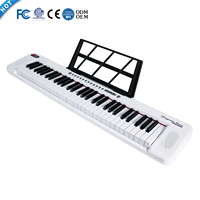 OEM BDMUSIC BD-668 Children's Digital Piano 61 Keys Electronic Keyboard 200 Rhythms Multifunctional Portable Musical Instrument