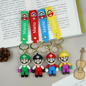 キーホルダーペンダント（ギフト）小型スクールドール<span class=keywords><strong>PVC</strong></span>ゴム素材軽量ユニバーサルサイズプラスチックゴムバッグチャーム - Product Image 2