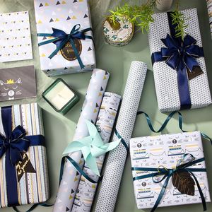 Wholesale 80g <b>Birthday</b> Art <b>Paper</b> 43*300cm Gift Luxury Custom Packaging <b>Wrapping</b> <b>Paper</b> <b>Roll</b> - Product Image 2