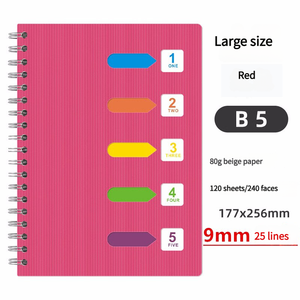 Sách tập thể dục sinh viên văn phòng phẩm nhiệt B5 PP máy tính xách tay cuộn tối giản cho sinh viên đại học lật trang phân loại - Product Image 6