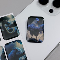 Feuilles d'autocollants en résine époxy 3D de couleur violette, votre logo personnalisé, autocollants décoratifs en résine époxy 3D, étiquettes autocollantes imperméables