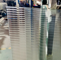 Verre trempé ultra transparent à motif Moru de 3 mm, 4 mm, 5 mm, 6 mm, utilisé pour les cloisons de salle de bain