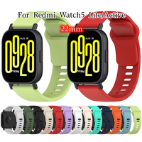 Accesorios para Relojes Inteligentes, Correa de Silicona de 22 mm para Redmi Watch 5 Active, Correa para Xiaomi Redmi Watch 5 Lite