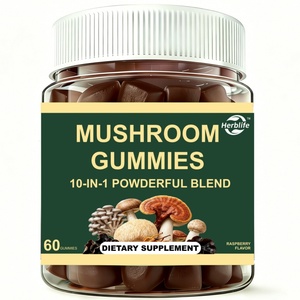 OEM Customized Herbal Private Label Organic 10-in-1 Mix Lion's Mane Reishi Chaga Extract <b>Gummy</b> <b>Candy</b> Supplement Mushroom Gummies - Product Image 1