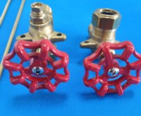 Jauge de niveau à tube en verre borosilicate, universel, valve de niveau de liquide, en laiton