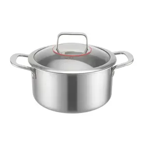 High Quality Customized Restaurant Stainless Steel Industrial heavy duty soup pot stock pot for soup