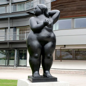 Scultura decorativa Fernando Botero bronzo grasso <span class=keywords><strong>donna</strong></span> statua per la piazza della città - Product Image 1
