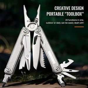 Herramienta Multiusos CNC de Acero Inoxidable para Bricolaje, Alicates de Bolsillo, Destornillador, Lima, Logotipo Grabado con Láser, Personalizable para Camping, OEM - Product Image 2
