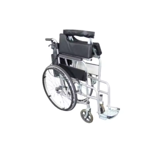 Sedia a Rotelle Manuale Pieghevole PIN GUAN PG-2 per Adulti Disabili, in Acciaio al Carbonio, Leggera, con Sedile in Pelle, Ruote Posteriori da 24 Pollici, Nera - Product Image 6