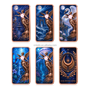 Barra de Cobre con Diseño de Diosa Mexicana, 10 oz, Cobre Puro .999, Relieve 3D, Coleccionable, Lingote de 10 oz, OEM ODM - Product Image 1