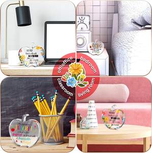 毕业退休教师节礼物教师欣赏礼品亚克力苹果形状礼品装饰品 - Product Image 4